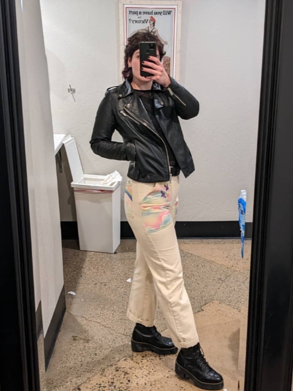🌈Big Bud Press🌈 Rainbow Airbrush Work Pants